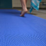 Рулонное ячеистое ПВХ покрытие Зиг-Заг, 1.2x15.0 м, 5 мм, синее